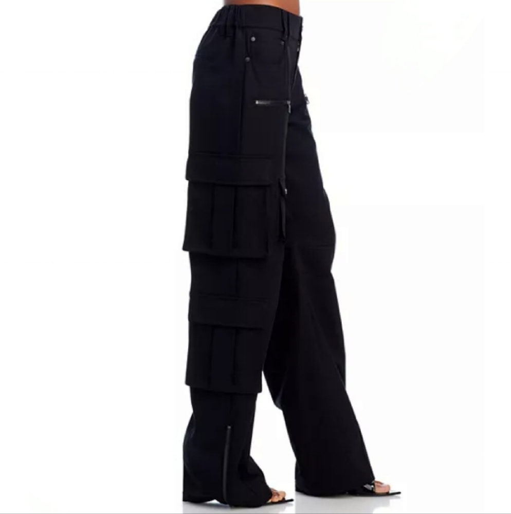 ALICE + OLIVIA Black Cargo Pants - Picture 4 of 10